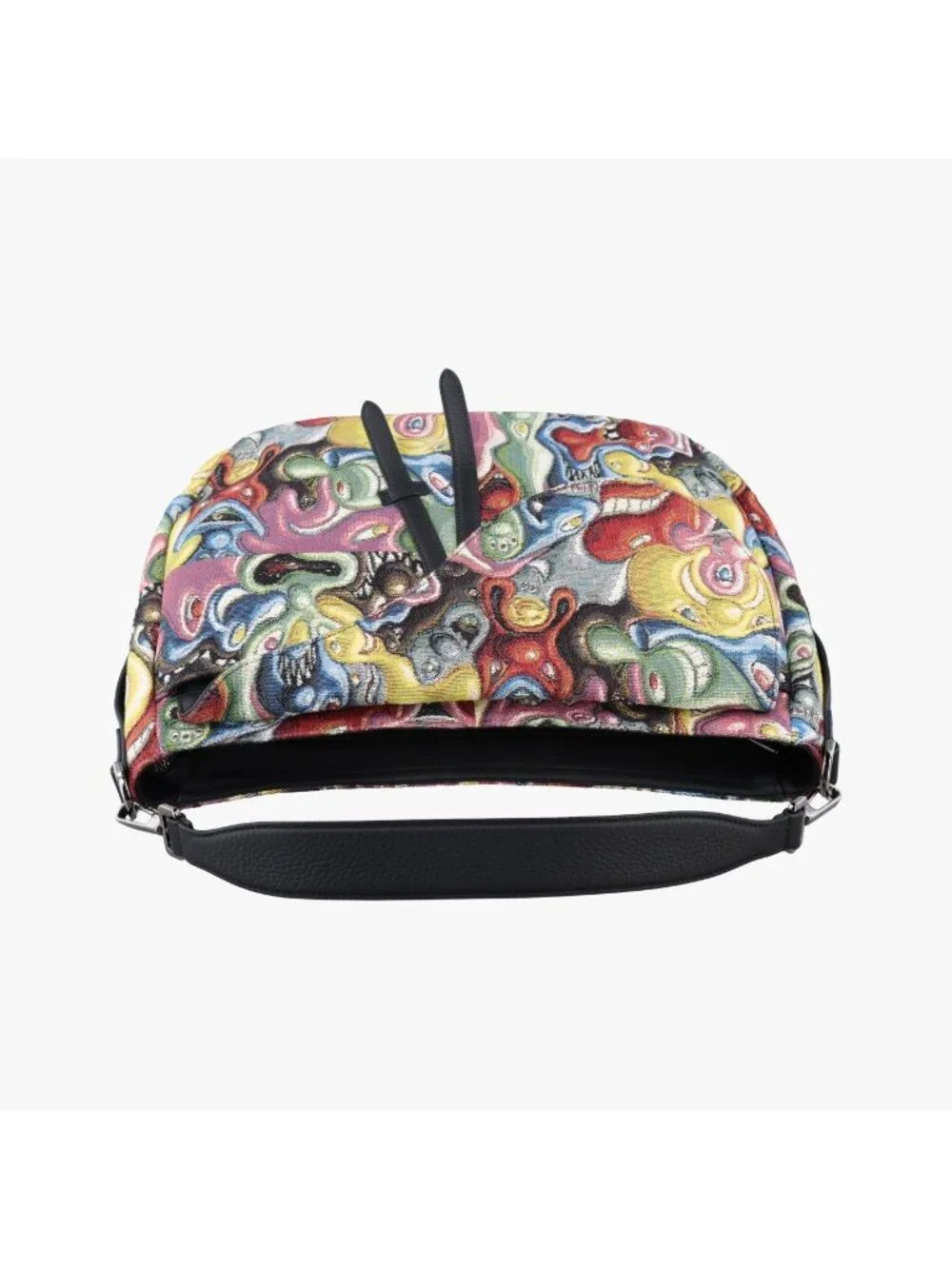 Dior &Kennie Schaaf Saddle Soft Multicolor Jacquard Grained Calfskin Shoulder